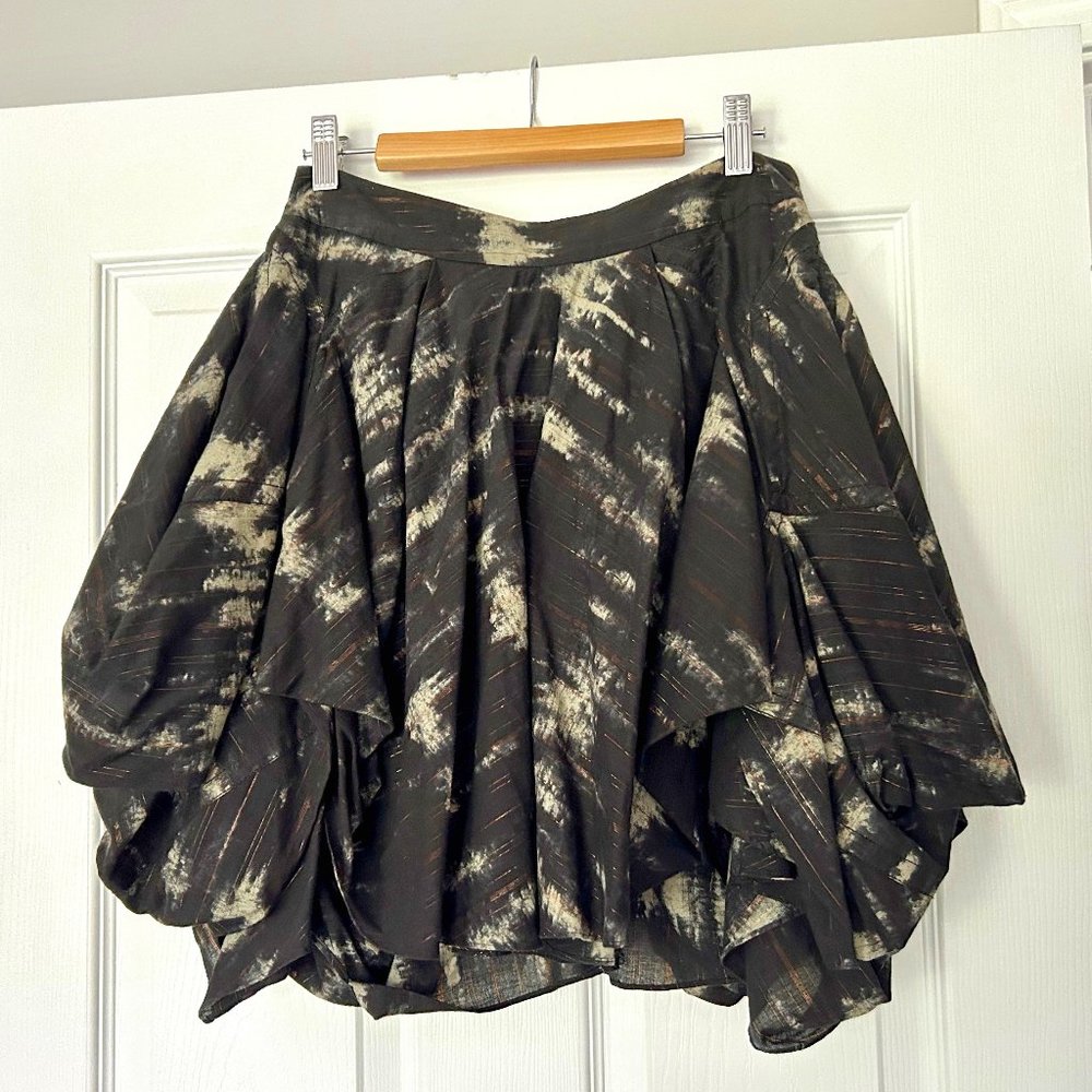 All Saints Heather Black Metallic Steampunk - Rare Find!